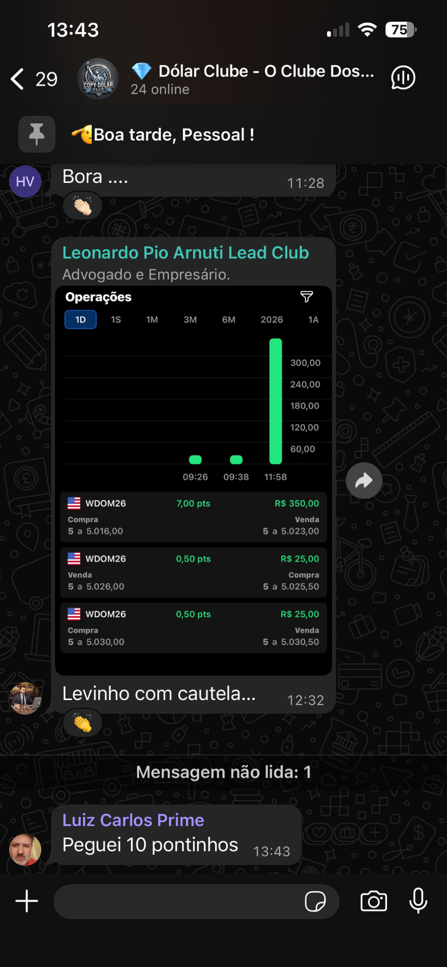 Resultado de aluno 18