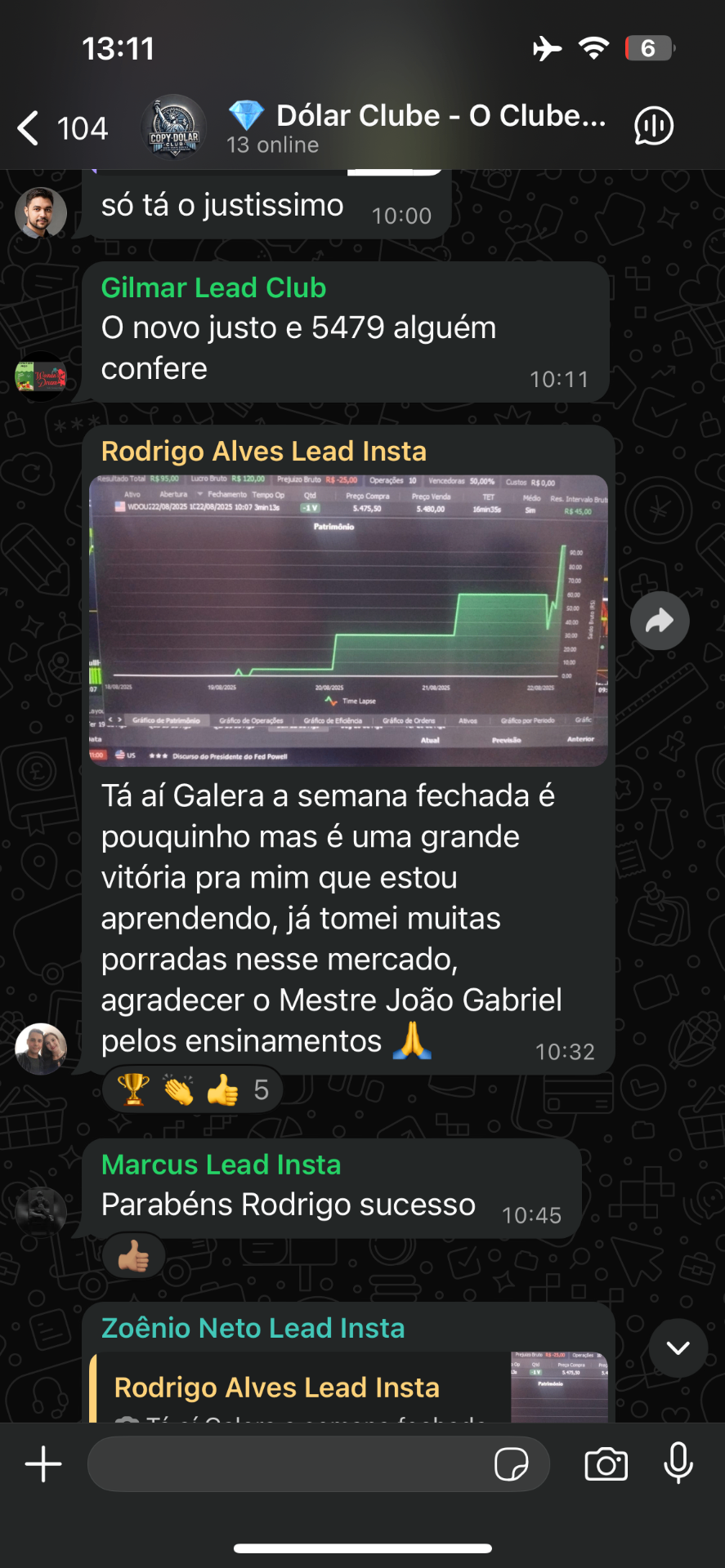 Resultado de aluno 1