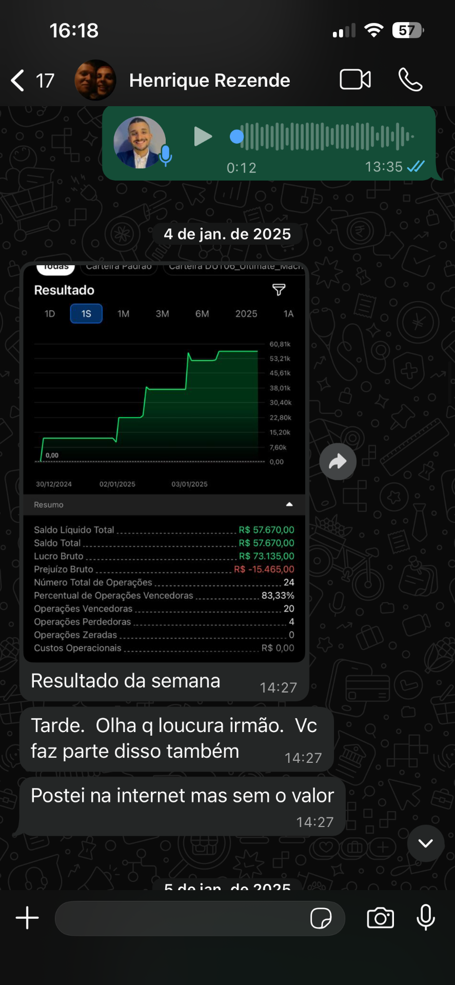 Resultado de aluno 6